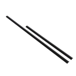 Sort profil med sneglekant 120 cm