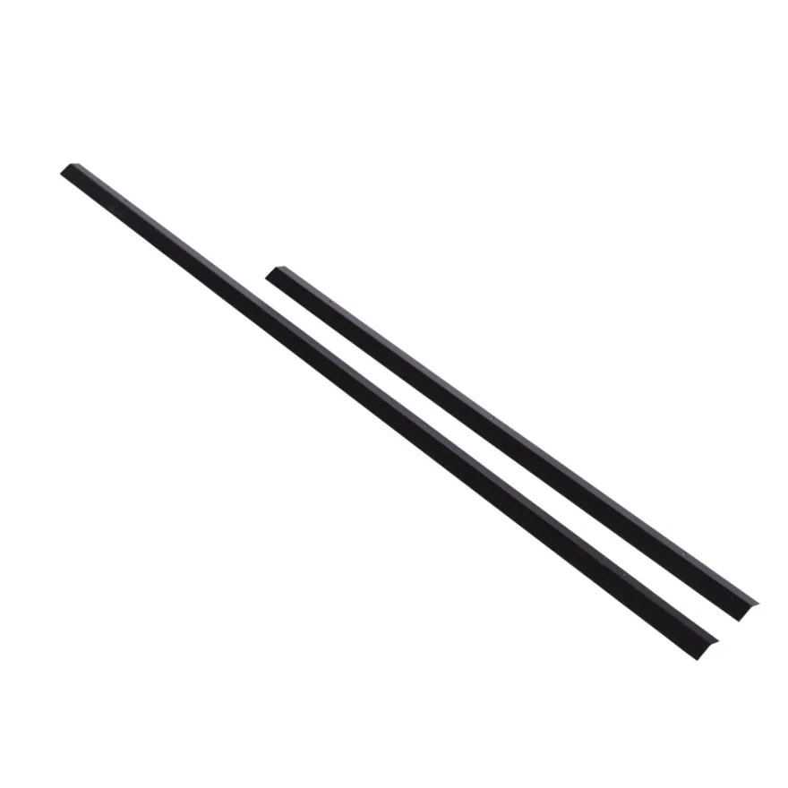 Sort profil med sneglekant 120 cm