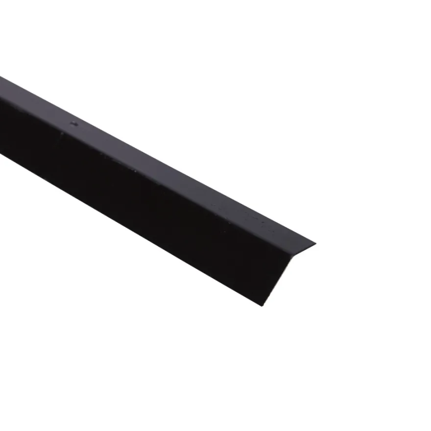Sort profil med sneglekant 120 cm
