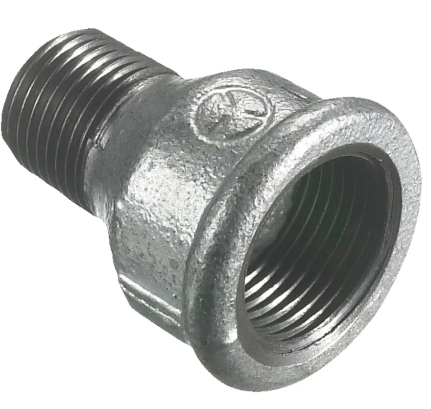 Spidsmuffe galvaniseret 1" x 3/4"