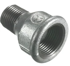 Spidsmuffe galvaniseret 1/2" x 3/8"