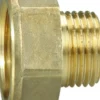 Spidsmuffe messing 3/8" x 1/2"