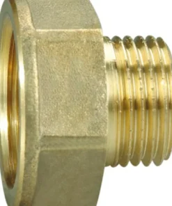 Spidsmuffe messing 3/8" x 1/2"