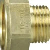 Spidsmuffe messing 1/2" x 3/4"