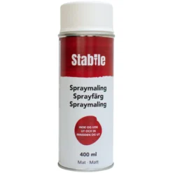 Spraymaling hvid mat - Stabile®