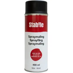 Spraymaling sort mat - Stabile®