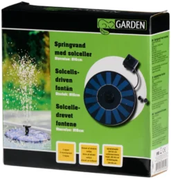 Springvand med solceller Ø16 cm - Garden®