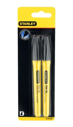 Stanley permanent marker fine tip sort - 2-pk.