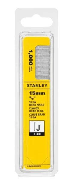 Stanley stiftsøm type J 15 mm 1000 stk.