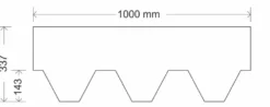 Tagshingels Bardoline 100 x 34 cm sort 3 m²/pk.