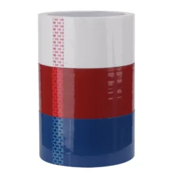Tape hvid/rød/blå 50 mm x 66 meter 3-pk.