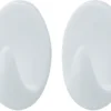 TARGET® håndklædekrog oval plast medium 2 stk.