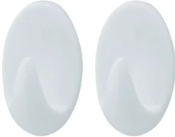 TARGET® håndklædekrog oval plast medium 2 stk.