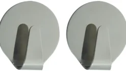 TARGET® håndklædekroge runde 2 stk. steel