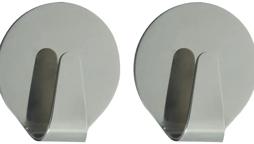 TARGET® håndklædekroge runde 2 stk. steel