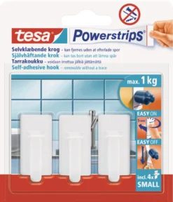 tesa® Powerstrips Kroge Classic Small hvid 1 kg - 3 stk.