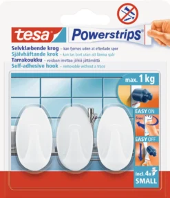 tesa® Powerstrips Kroge Oval Small 1 kg - 3 stk.
