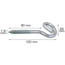 Tøjsnorskrog 120 mm - 2 stk.