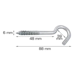 Tøjsnorskrog 88 mm - 2 stk.