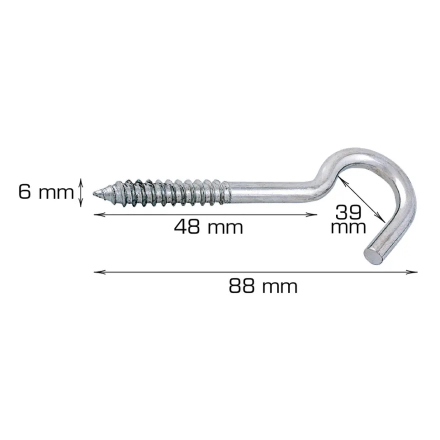 Tøjsnorskrog 88 mm - 2 stk.