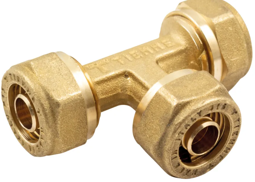 T-klemring til PEX-rør messing 15 x 15 x 15 mm