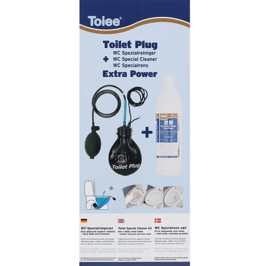 Toiee sampak m/Toilet Plug og WC Specialrens