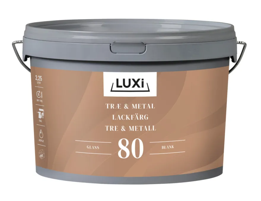 Træ & Metal 80 hvid 2,25 liter - LUXI®