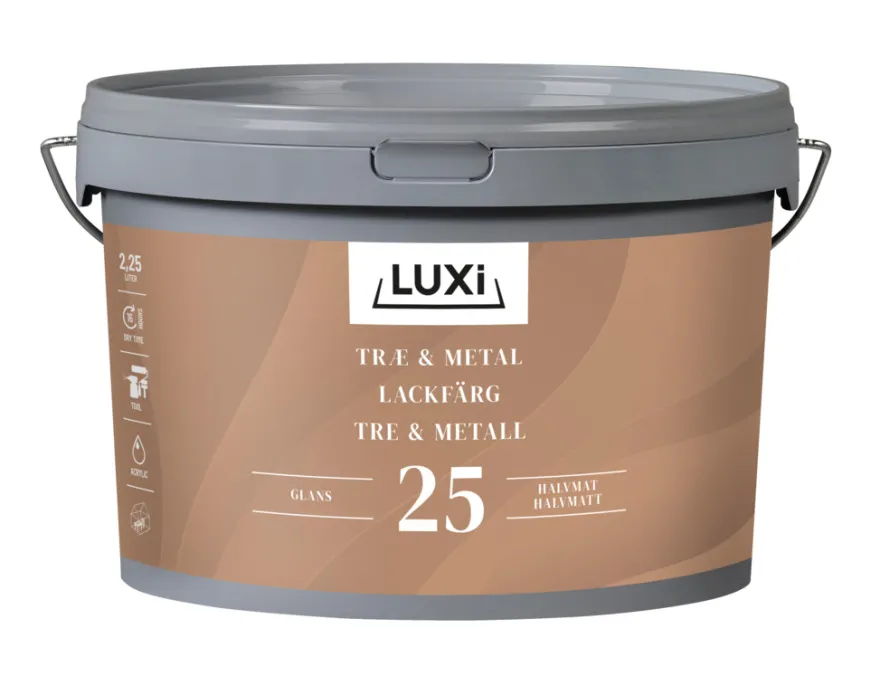 Træ & Metal 25 hvid 2,25 liter - LUXI®