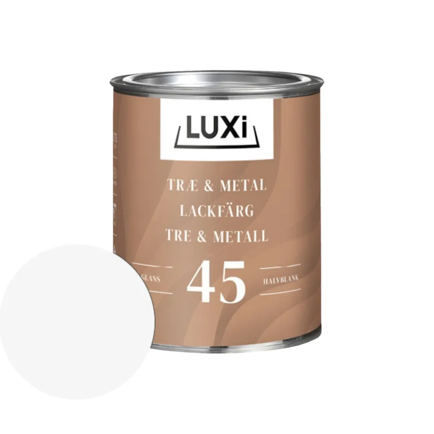 Træ & Metal 45 hvid olie 0,75 liter - LUXI®
