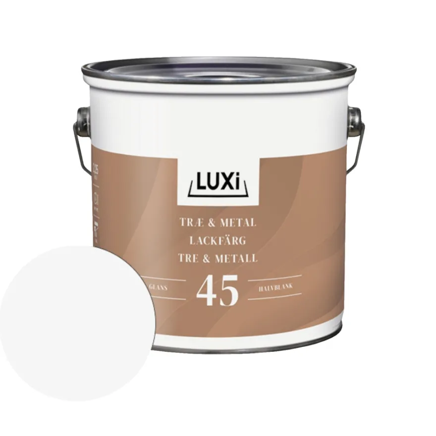 Træ & Metal 45 hvid olie 2,25 liter - LUXI®