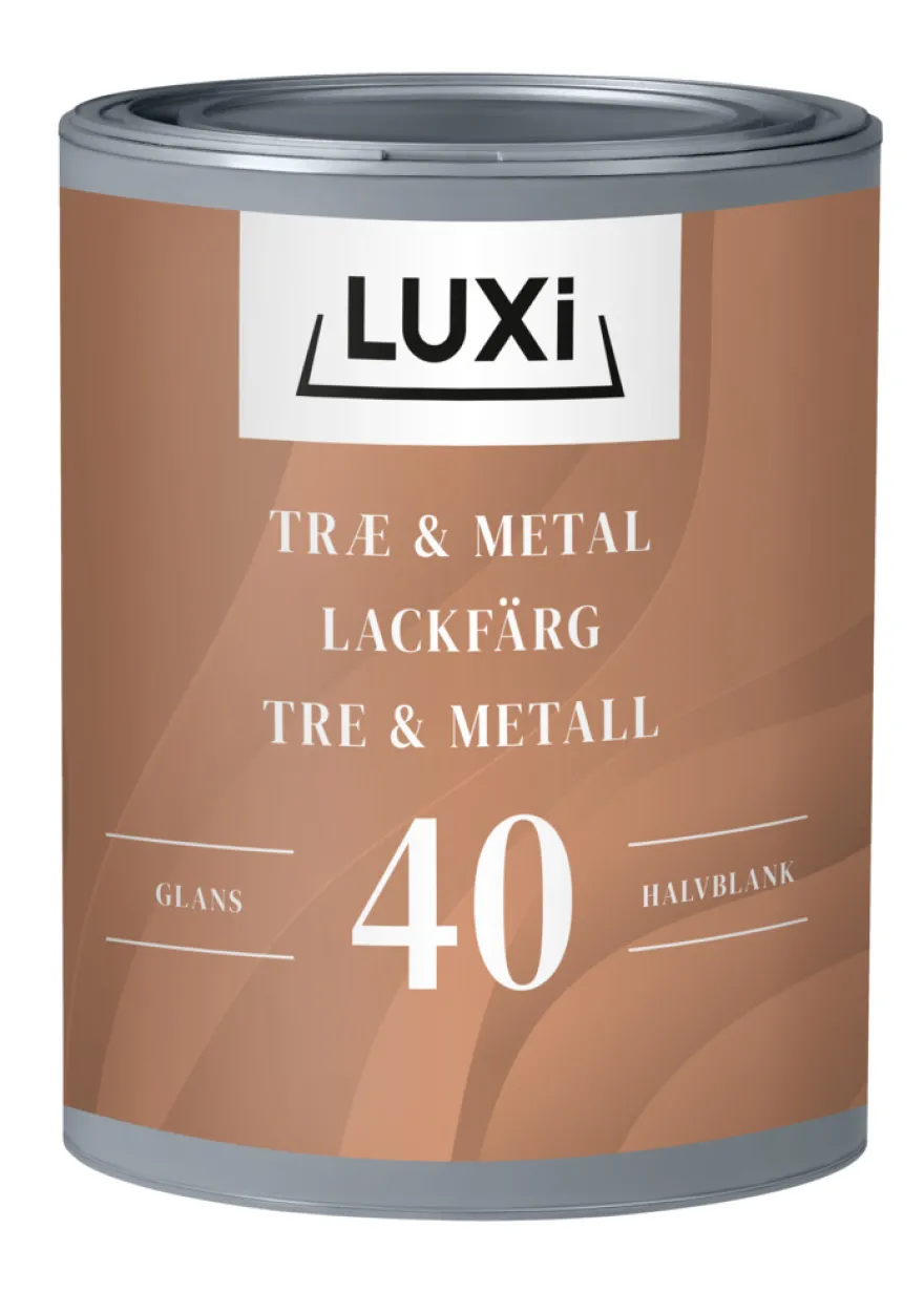Træ & Metal 40 modehvid 0,75 liter - LUXI®