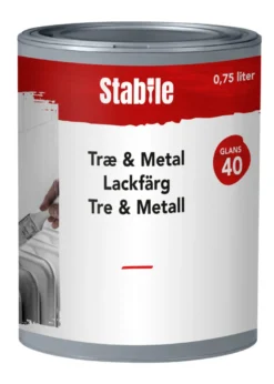 Træ & Metal 40 modehvid maling 0,75 liter - Stabile®
