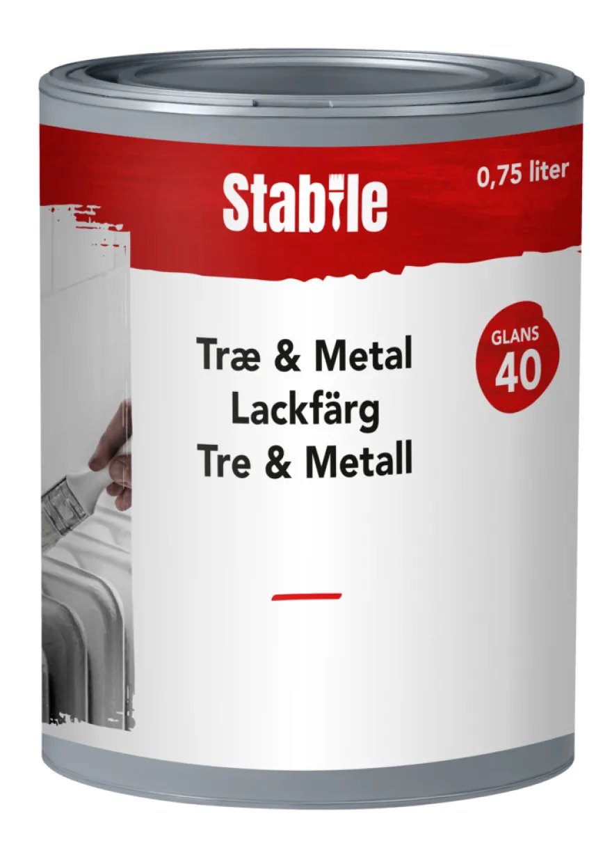 Træ & Metal 40 modehvid maling 0,75 liter - Stabile®