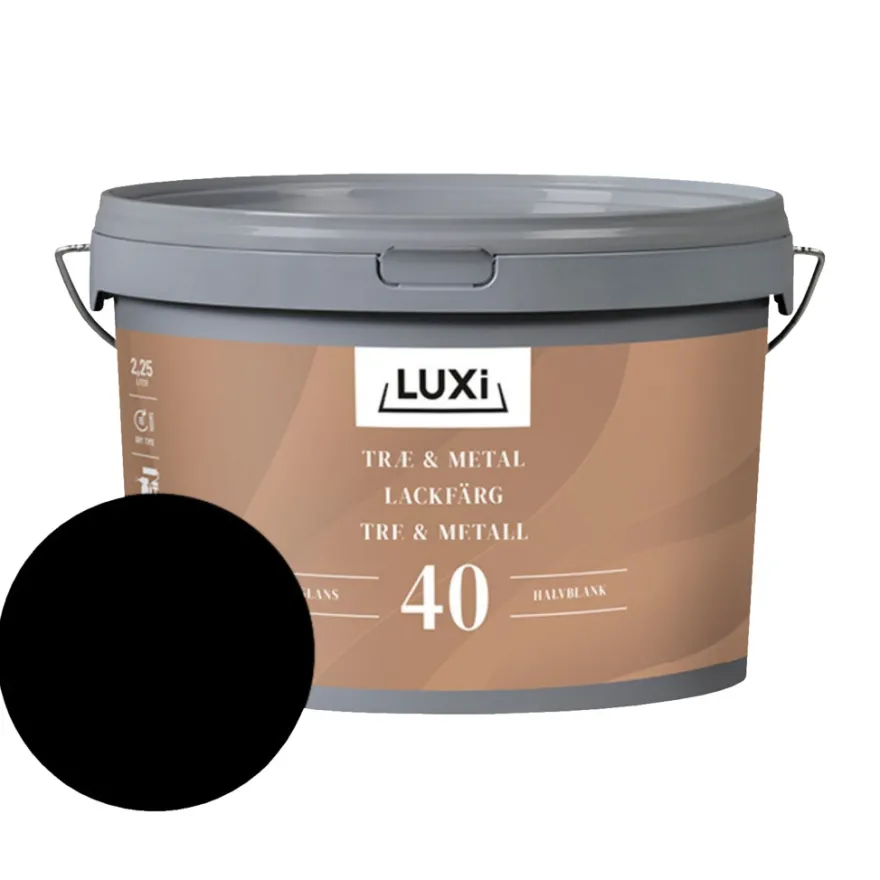 Træ & Metal 40 sort 2,25 liter - LUXI®