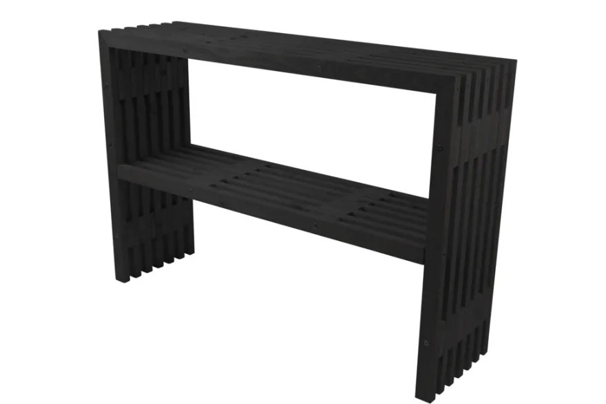 Tralle plantebord sort 115 x 32 x 80 cm