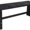 Trallebænk Atlanta sort 110 x 32,5 cm - Sunlife®