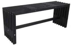 Trallebænk Atlanta sort 110 x 32,5 cm - Sunlife®