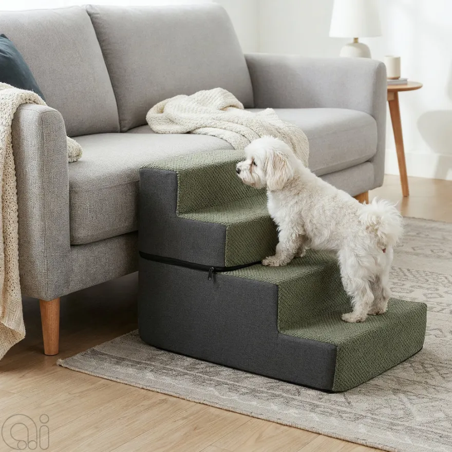 Trappe til kæledyr foldbar 60 x 46 x 39 cm