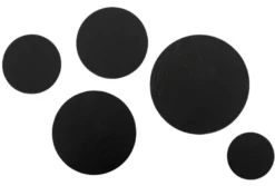 Træknop Ø115 mm sort
