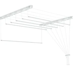 Tørrestativ m/snoretræk lofthængt 150 x 51 cm