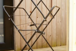 Tørrestativ sort 62 × 50 × 138 cm
