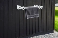 Tørrestativ til væg hvid 60 x 45 x 13 cm