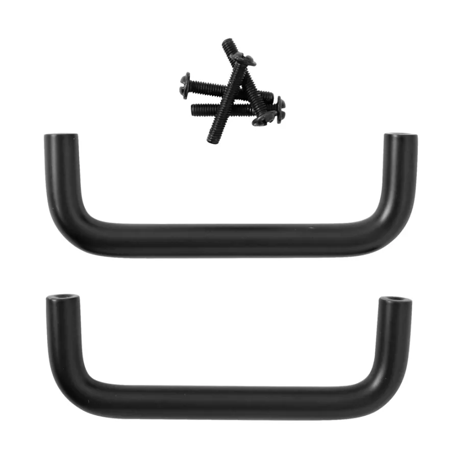 U-bøjlegreb 128 mm sort 2 stk.