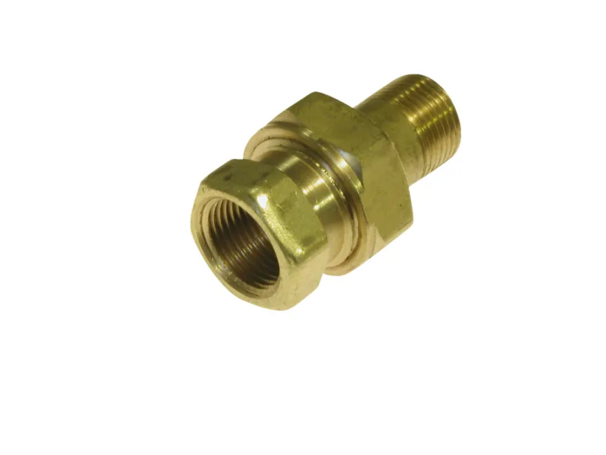 Union lige 1/2" - messing