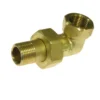Union vinkel 1/2" - messing