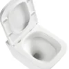 Væghængt toilet kantet m/Vortex skyl - hvid