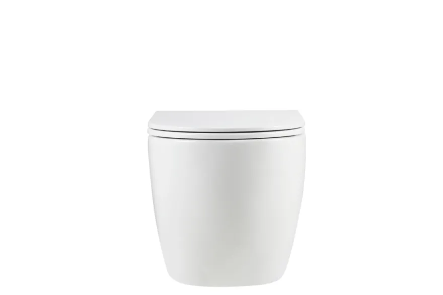 Væghængt toilet rund m/Vortex skyl - hvid