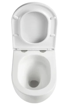 Væghængt toilet rund m/Vortex skyl - hvid