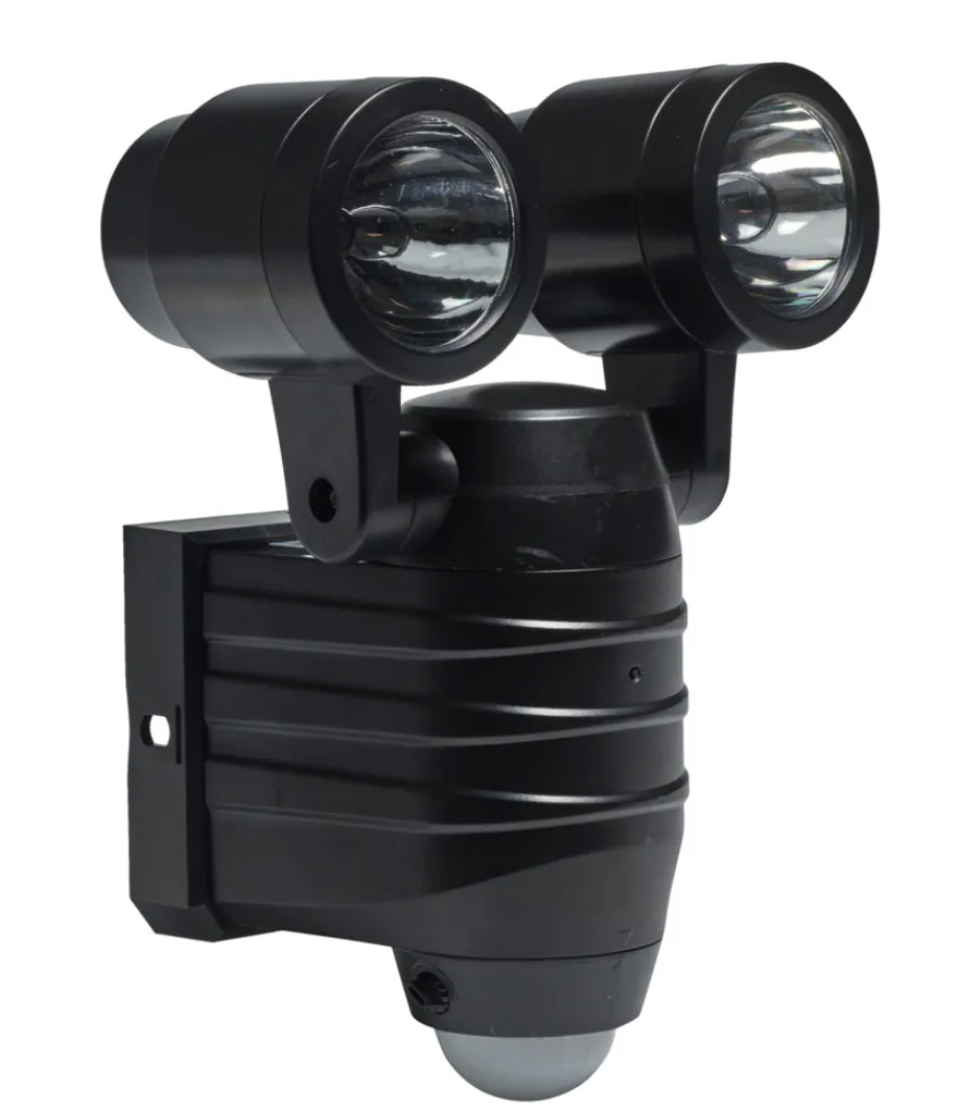 Væglampe 2x5 W LED med sensor sort - Garden®