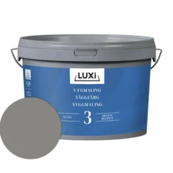 Vægmaling 3 blygrå 2,25 liter - LUXI®